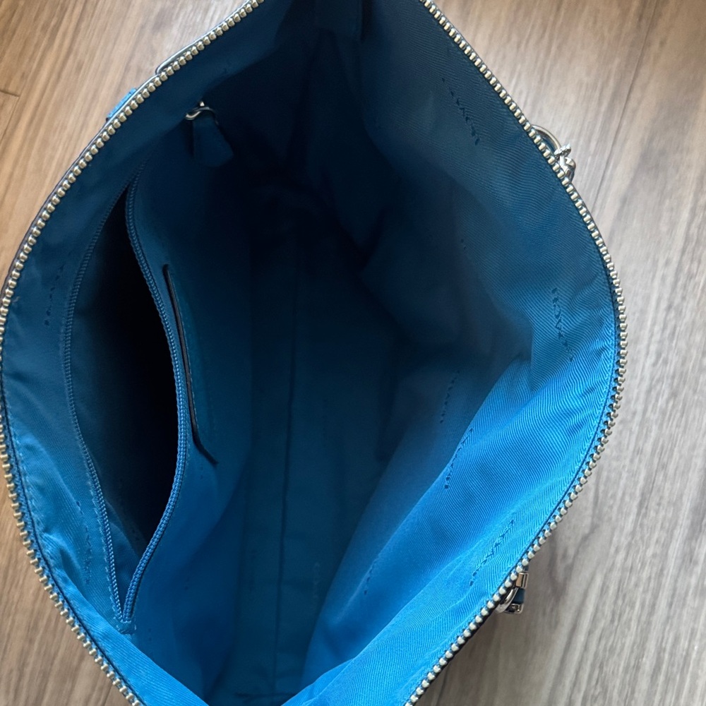 Coach Vibrant Blue Leather Tote Bag - Picture 3 of 4